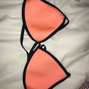 Orange real triangl top